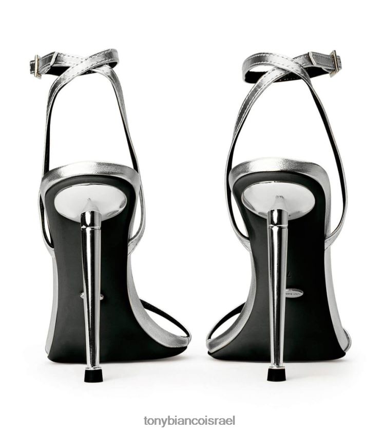 נעלי עקב | נשים נאפה מטאלי כסוף Tony Bianco עקבי מירה 8BNR8T63